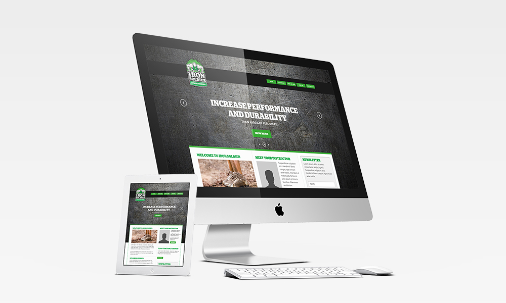 Iron Soldier Responsive Mockup Iron Soldier Responsive Mockup